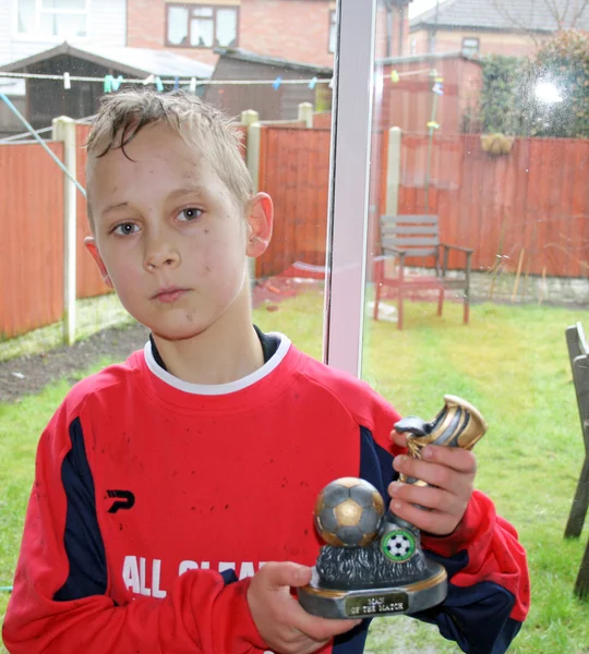 10 代のサッカー選手 — ストック写真