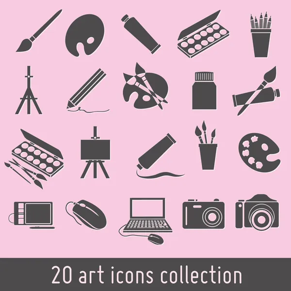 Iconos de arte — Archivo Imágenes Vectoriales