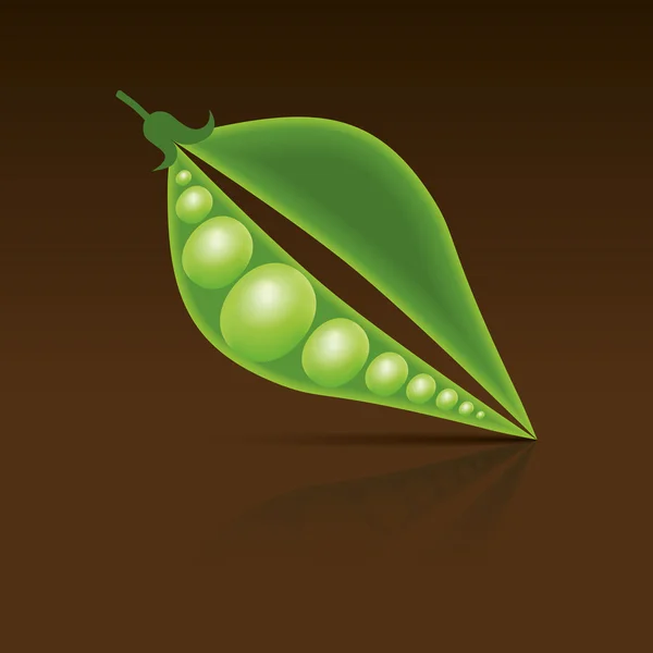 Green peas — Stock Vector