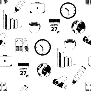 Doodle iş resimler desen