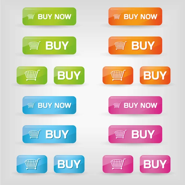 Αγοράστε κουμπιά — Διανυσματικό Αρχείο