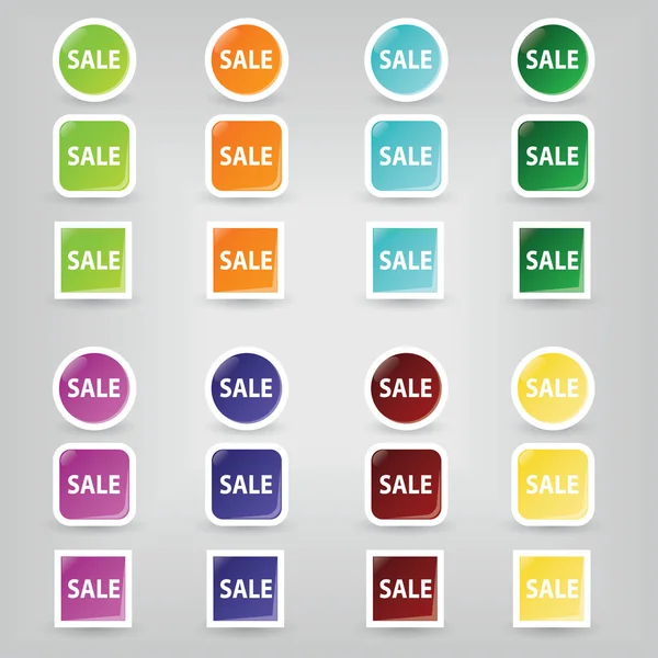 Sale buttons — Stock Vector