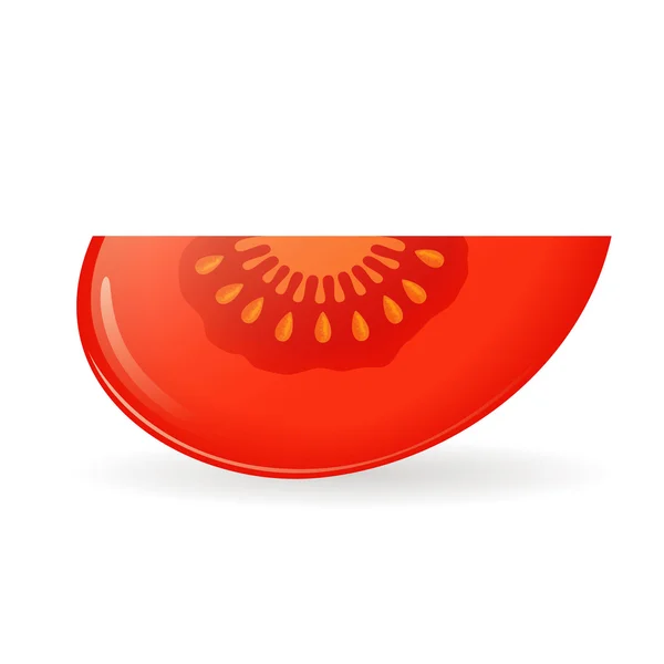 Rote Tomate — Stockvektor