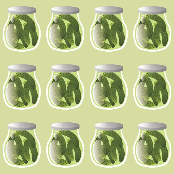 Modèle de concombre — Image vectorielle