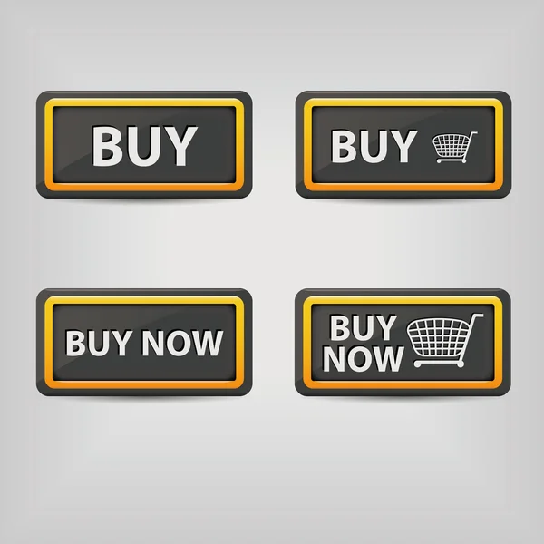 Acheter des boutons — Image vectorielle