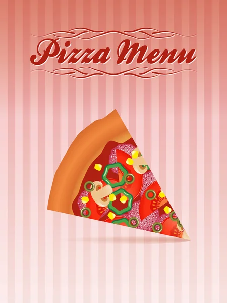 stock vector Pizza menu