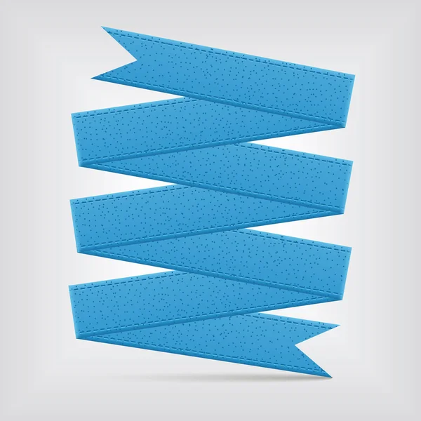 Blue ribbon — Stock Vector