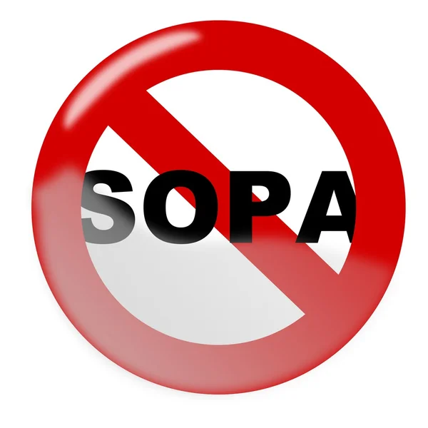 Ferma SOPA — Vettoriale Stock