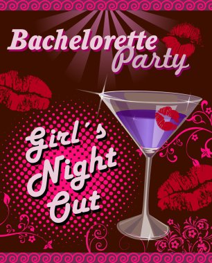 Illustration for bachelorette party clipart