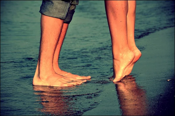 Любов на пляжі Ліцензійні Стокові Фото