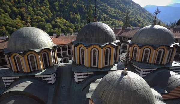 Rooftops of Rila monastery — Stock Photo, Image