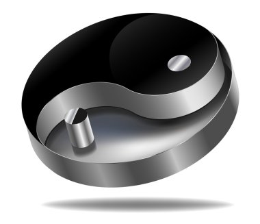 Yin and yang clipart