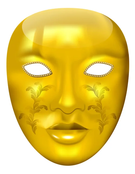 Masca de aur — Vector de stoc