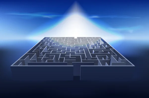 Concept de labyrinthe — Image vectorielle
