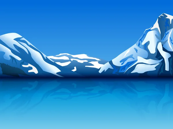 雪山 — 图库矢量图片
