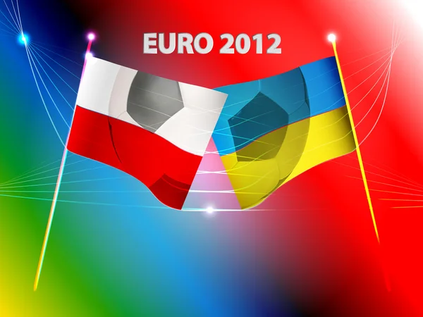 Euro 2012 flags — Stock Vector
