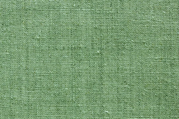 Зеленая текстура льна для фона — стоковое фото
