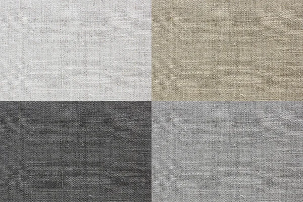 Textura de lino para el fondo de cuatro colores — Foto de Stock