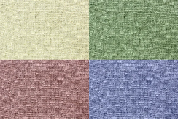 Linen texture for the background of four colors — Stock Photo, Image