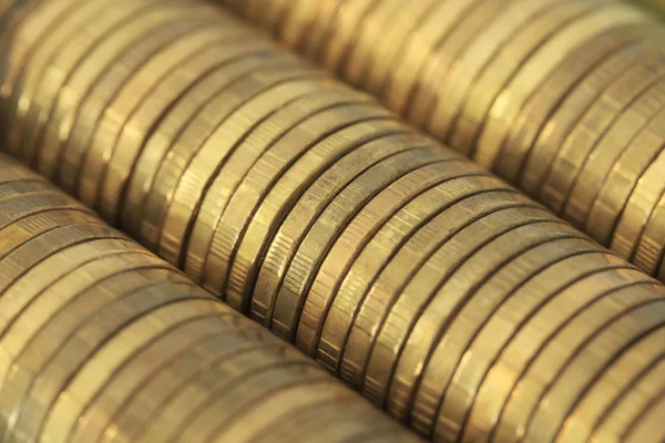 Um monte de dinheiro de ouro — Fotografia de Stock