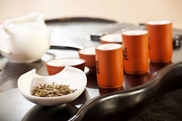 Cérémonie traditionnelle du thé chinois — Photo