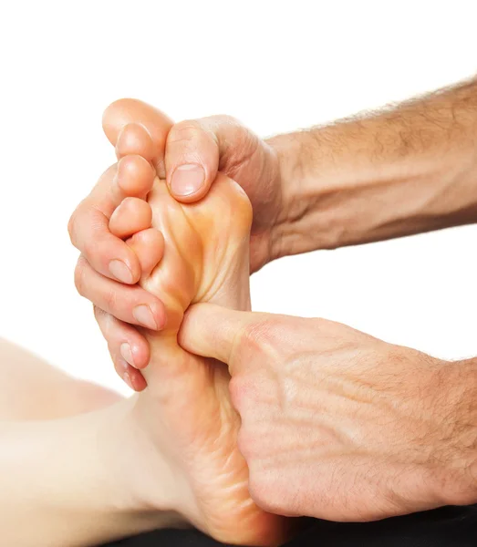 Fußmassage und Wellness-Fußbehandlung — Stockfoto