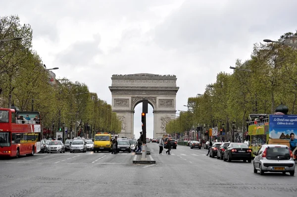 France.Paris.View av paris. Royaltyfria Stockfoton