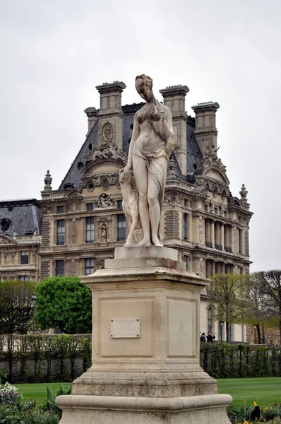 Paris.museum a Louvre-ban Kilátás. — Stock Fotó