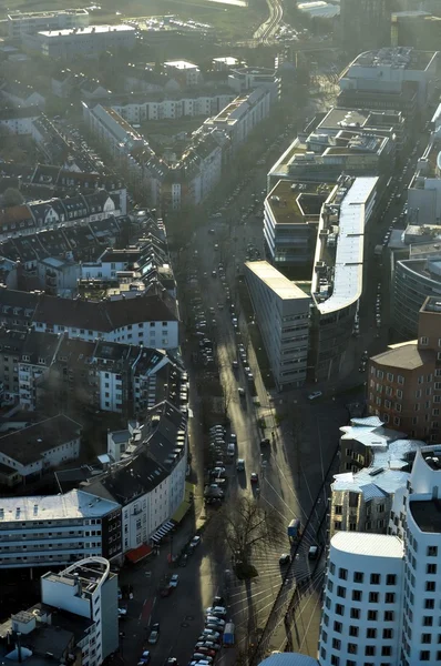 Widok z Düsseldorf — Zdjęcie stockowe