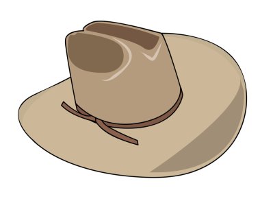 Illustration of a cowboy hat clipart