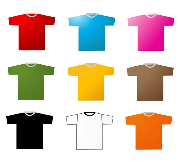 Conjunto de camisetas — Fotografia de Stock