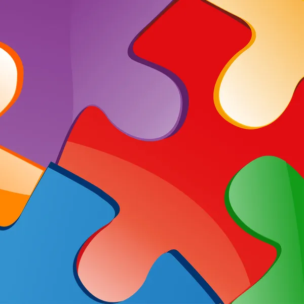 Illustration of puzzle pieces — Stock fotografie