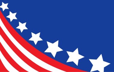 USA flag in style clipart