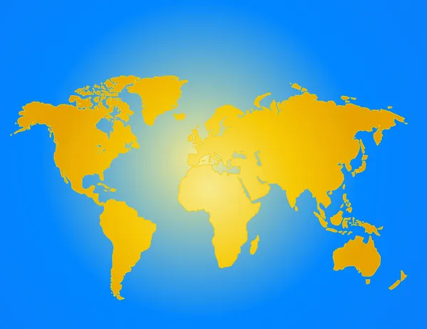 Mappa del mondo vecor — Foto Stock