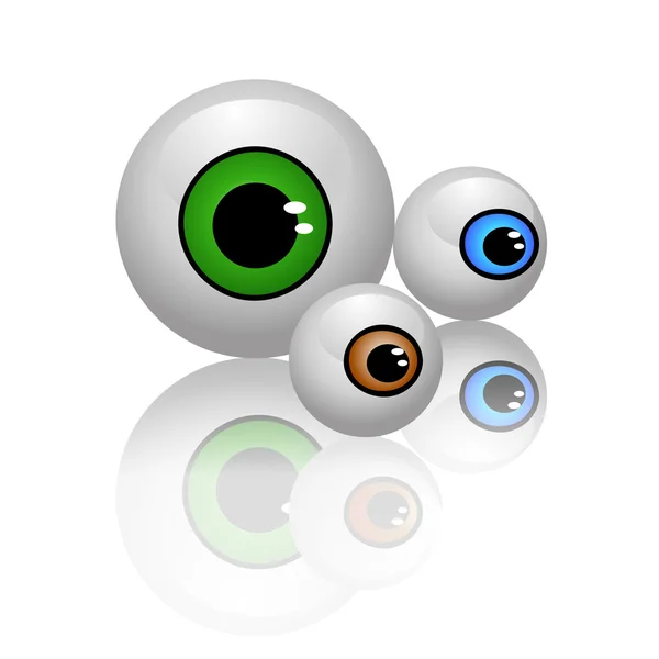 Eyeballs isolated — Stock Photo, Image