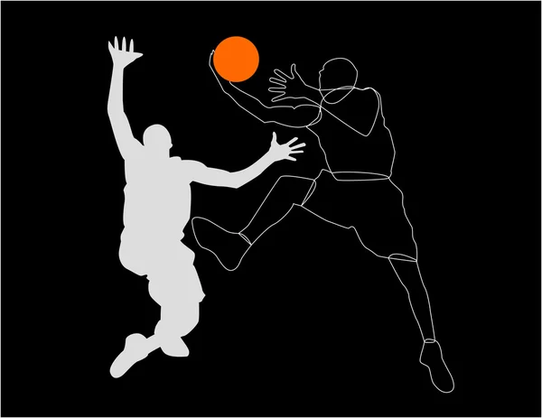 Basketball players — Stock Photo, Image