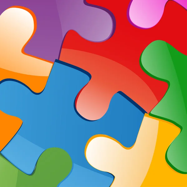 Illustration of puzzle pieces — Stockfoto