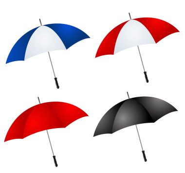 farklı renk şemsiyeler