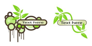  logo elements set environmental clipart