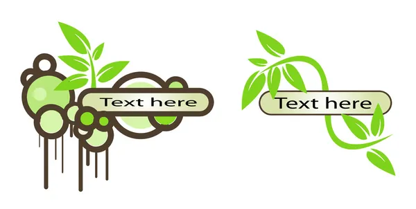 Logo-Elemente setzen ökologische Maßstäbe — Stockfoto