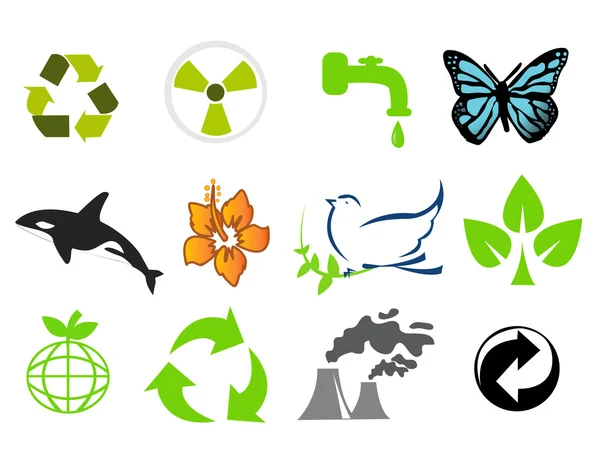Simboli di conservazione ambientale — Foto Stock