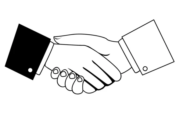 Επιχειρηματίες σφίγγουν το χέρι — Φωτογραφία Αρχείου