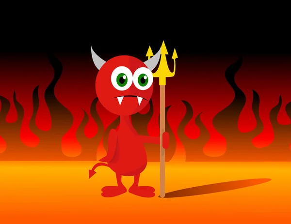 Little devil illustration — Stockfoto
