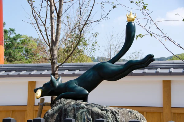 stock image Fox in front of a Inari Shrine