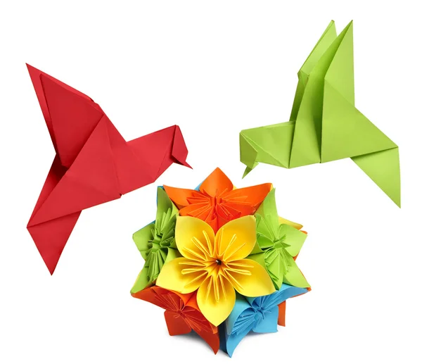Origami neuriën-vogel — Stockfoto