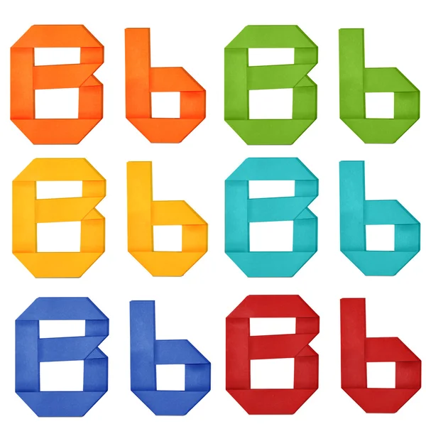 Origami alfabetet — Stockfoto
