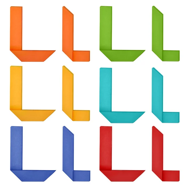 Origami-alfabet - Stock-foto
