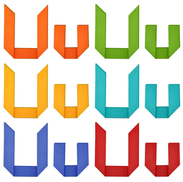 Origami alphabet — Stock Photo, Image