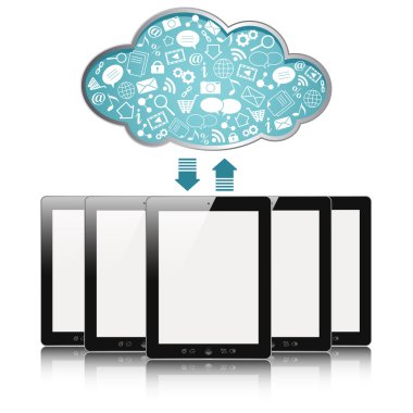 Cloud computing clipart