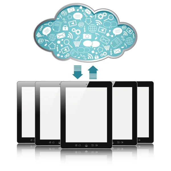 Cloud computing — Stockfoto